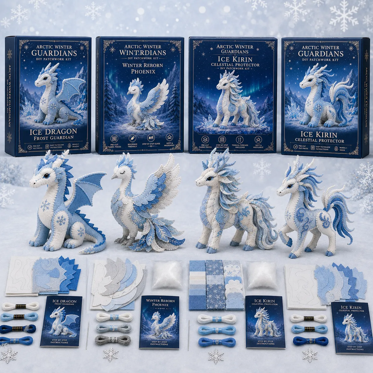 Arctic Winter Guardians DIY Patchwork Kit –🔥Last 4 hours 🔥Buy 2, Get 1 FREE