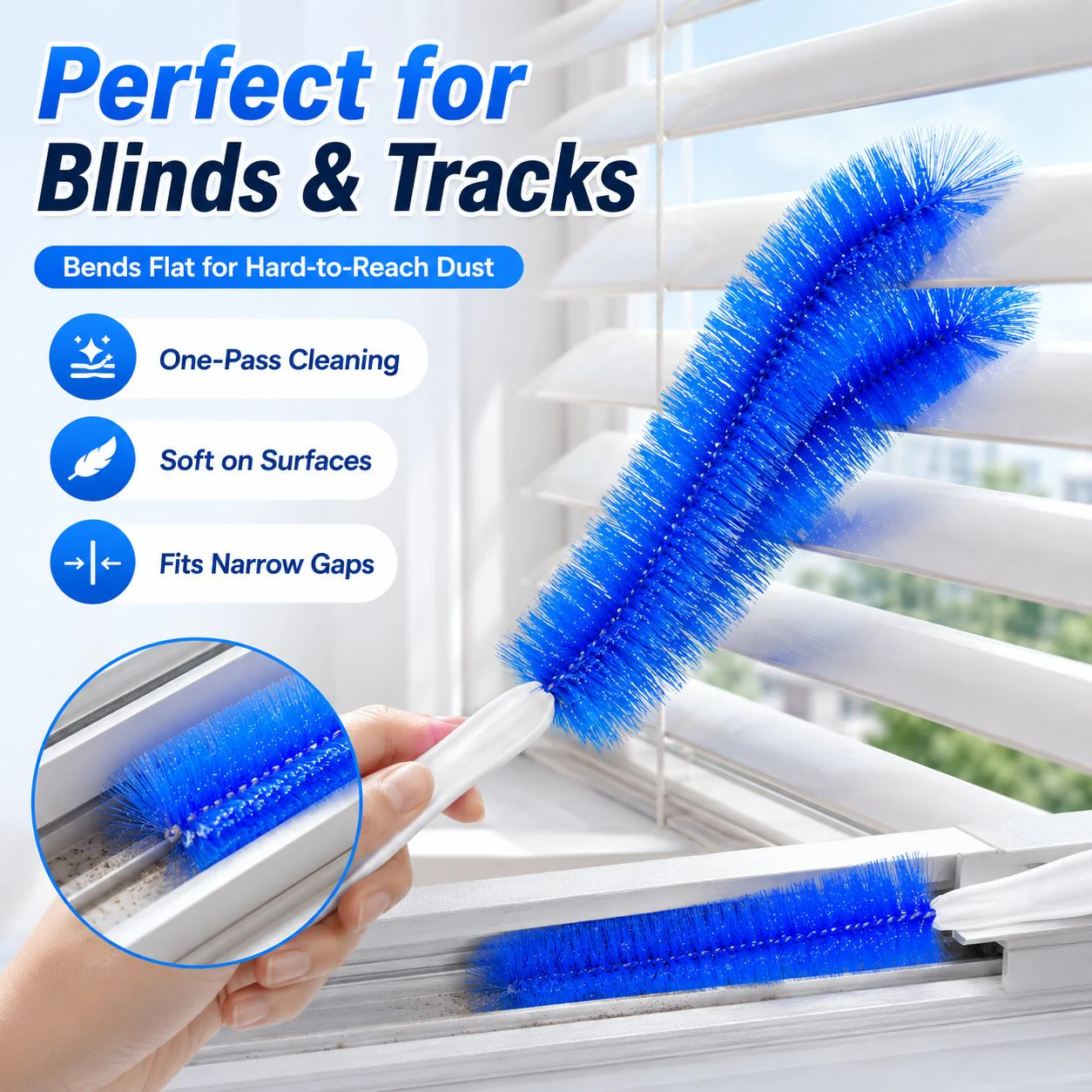 Fan cleaning brush