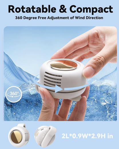 360° Rotatable Portable Mini Clip-on Fan